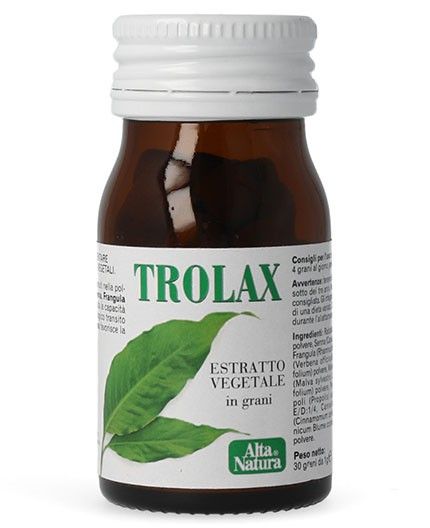Trolax integratore per un intestino in ordine, funzione digestiva, intestino pigro
