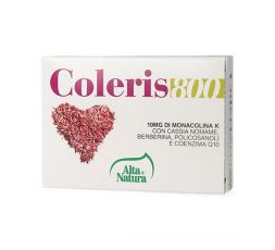 Coleris 800 integratore con riso rosso e coenzima Q10, colesterolo
