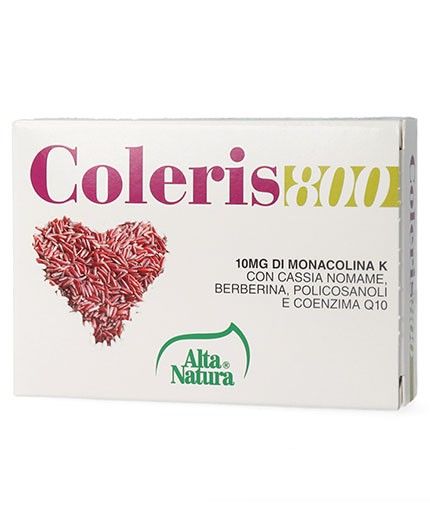 Coleris 800 integratore con riso rosso e coenzima Q10, colesterolo