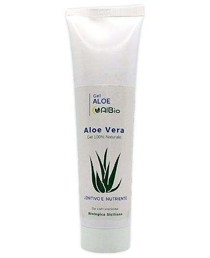 Gel di Aloe Vera AlBio da coltivazione biologica, puro fitocomsetico, lenitivo, nutriente