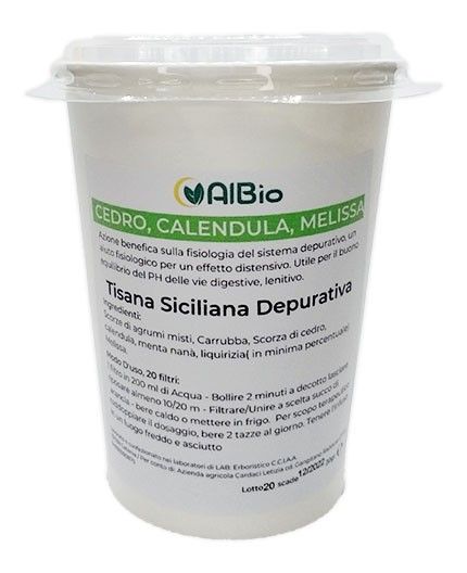 Tisana depurativa – Cedro, Calendula, Melissa di Sicilia infuso biologico