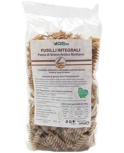 Fusilli Pasta Integrale artigianale di perciasacchi grano antico (Kamut Siciliano)