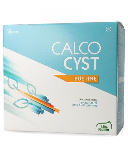 Calcocyst Bustine favorisce la funzionalità delle vie urinarie, cranberry, aceto di mele, mirto.