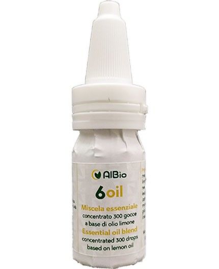 6 Oil, oli essenziali: menta piperita, tea tree oil, eucalipto, boswellia, mirra, pino silvestre e limone