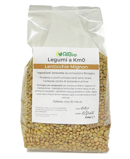 Lenticchie mignon 400g legumi siciliani coltivazione kilometro zero