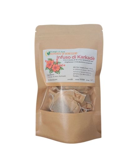 Tè verde con karkadè te nero e bancha camelia sinensis con karkadè dona energia anti stress meno teina 50g